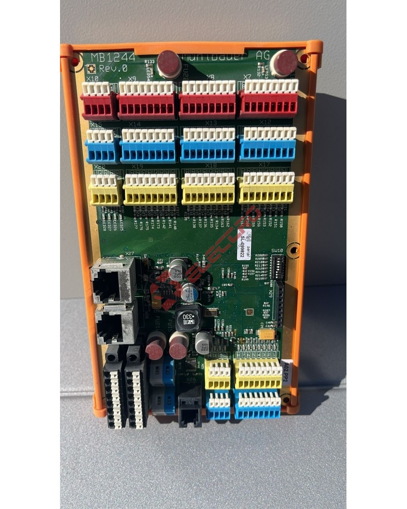 Mühlbauer MB1244 REV. 0 SL-099822 — Carte E/S déportée rail DIN vue d'ensemble