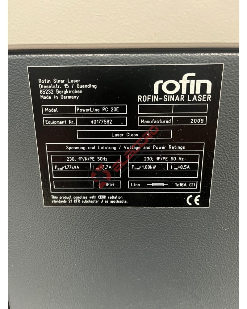 Rofin-Sinar Laser GmbH (Intégré par Mühlbauer) - PowerLine PC 20E