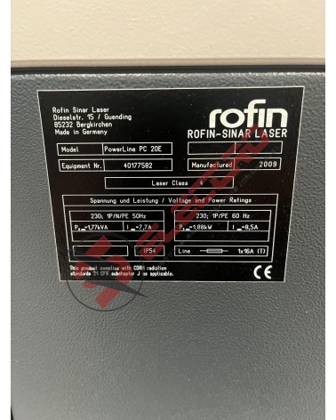 Rofin-Sinar Laser GmbH (Intégré par Mühlbauer) - PowerLine PC 20E