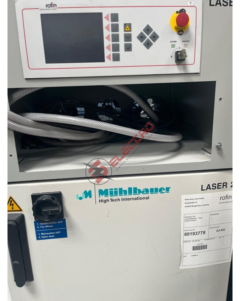 Mühlbauer LASER 2 — Pupitre HMI Rofin & Armoire de Sécurité Laser (Lieferschein 80193778)
