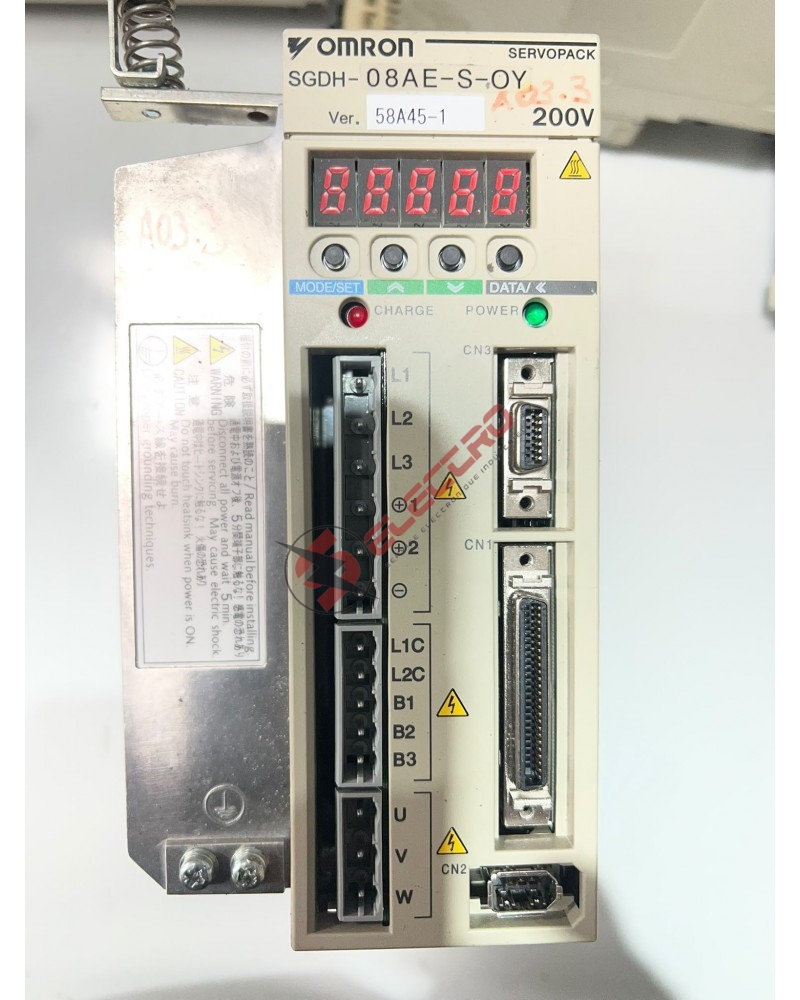 Yaskawa SGDH-08AE-S-OY : ServoPack Sigma-II 750/800W, Ventilé | Shop-Elec