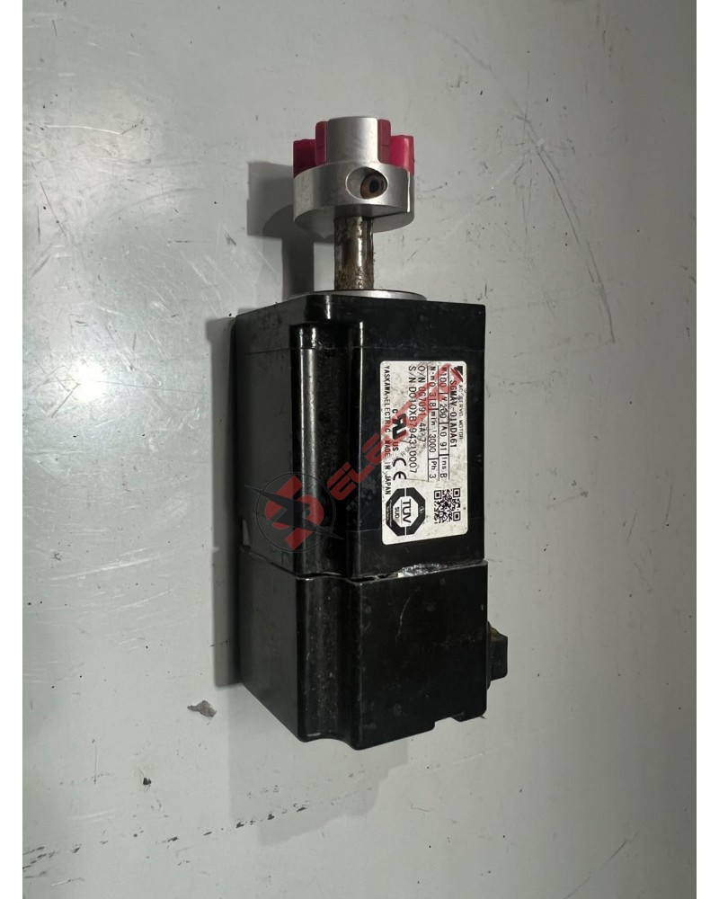 Plaque signalétique Yaskawa SGMAV-01ADA61 : Servomoteur AC Brushless Sigma-5 100W