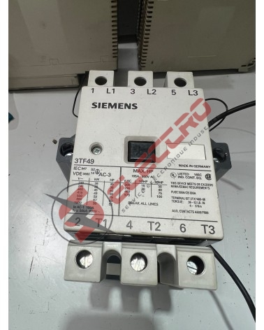 Plaque signalétique Siemens SIRIUS 3TF4922 : Contacteur de Puissance Triphasé 100A