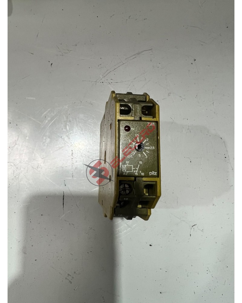 Pilz ZAE/3s/24VACDC/1uZ : Relais Temporisé Électronique, 0,15 à 3s