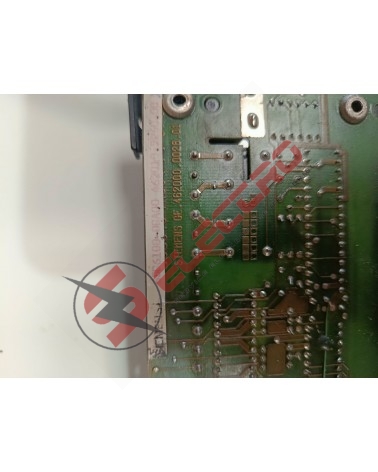 Plaque signalétique Carte d'alimentation et de surveillance Siemens SIMODRIVE 610/210 6SC6100-0GA00